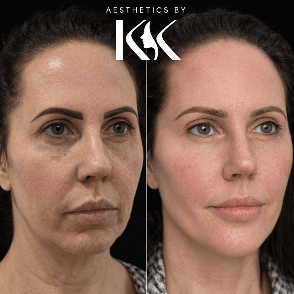 Facial rejuvenation results at Aesthetics by KK