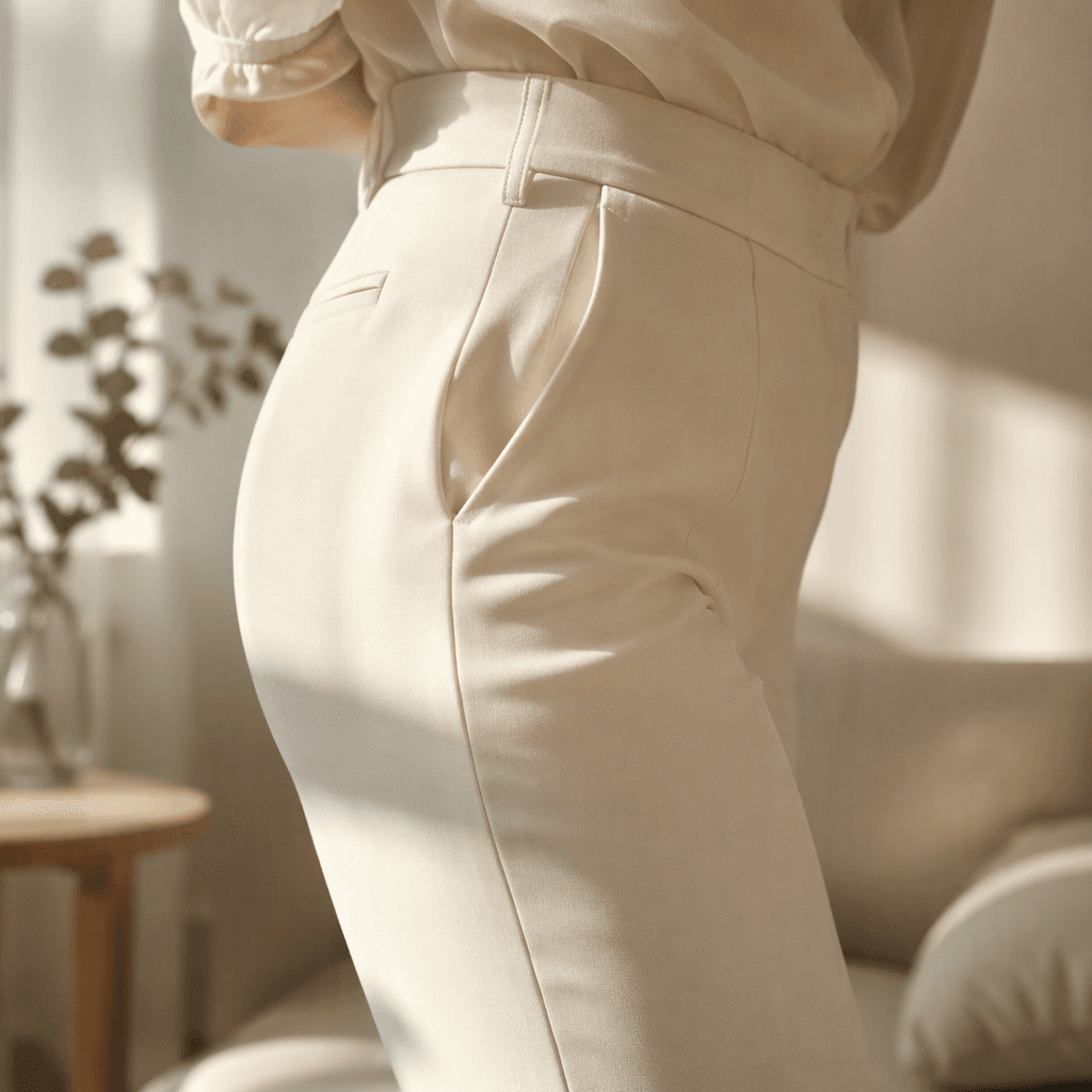 Hip and waist contour typical of BBL filler