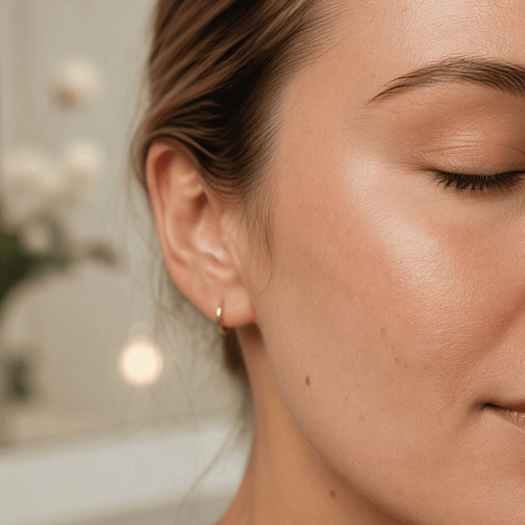 Facial skin typical of CO2 laser resurfacing