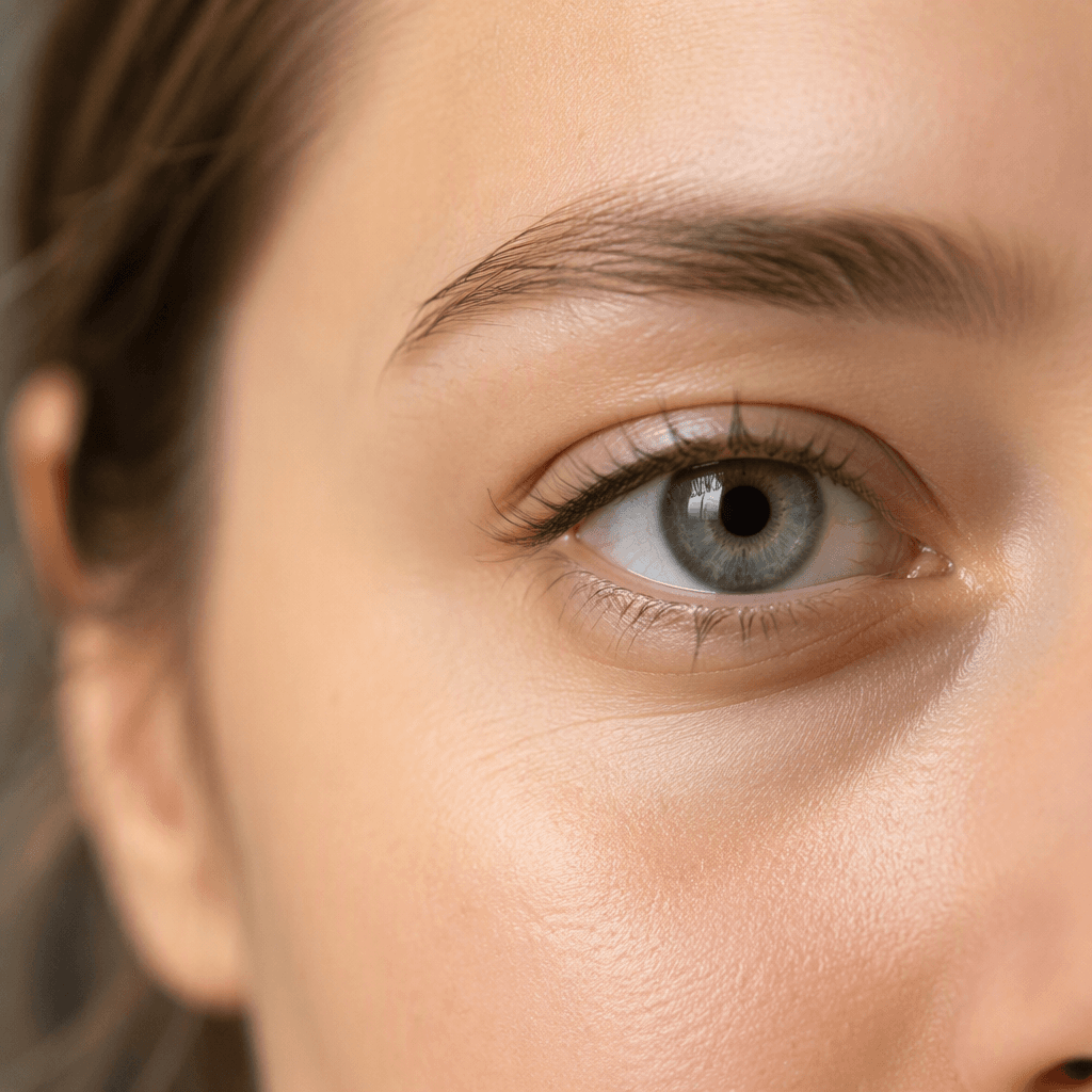Under-eyes typical of tear trough filler