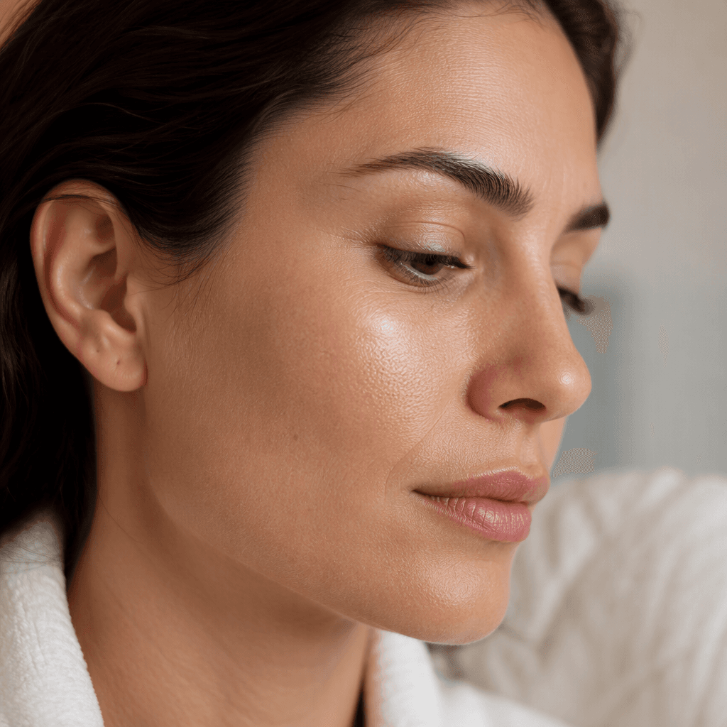 Cheek and jaw skin typical of Morpheus8